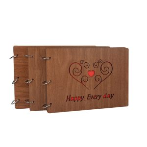 Ahşap Dikdörtgen Kendin Yap Fotoğraf Albümü